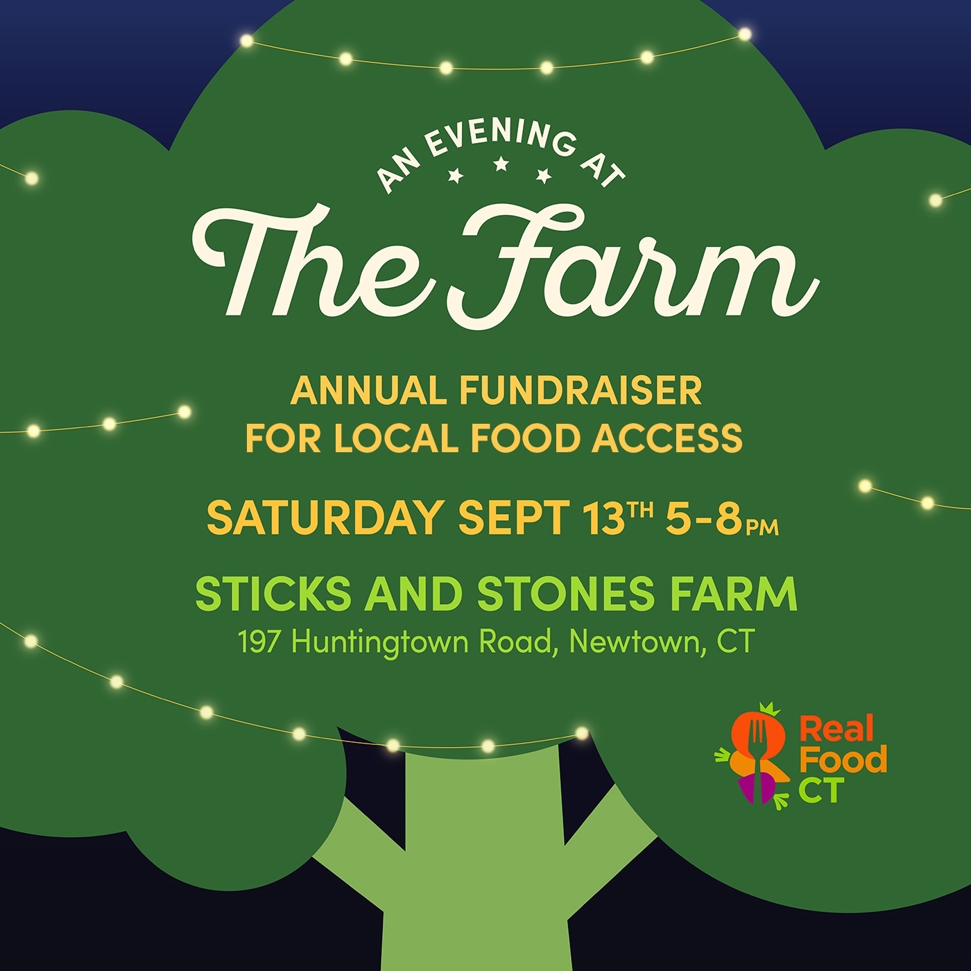 An Evening at the Farm:  RFCT Annual Fundraiser for Local Food Access - logo